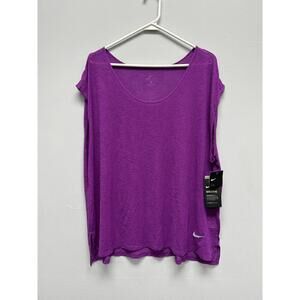 Nike Dri-FIT Purple Sleeveless Athletic Top